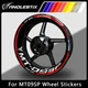 Reflective Motorcycle Wheel Sticker Rim Tape Decals Fits For YAMAHA MT09SP