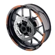 P03B For Yamaha FJ09 MT-09 Tracer 2018-2020 Orange Trim Size 17'' Sticker 19