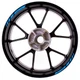 For Yamaha MT10 MT-10 Stripes Rim Stickers 17 inch Edge Tape Aqua