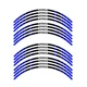 Blue P02B PVC Wheel Rim Sticker Kit For Suzuki SV 650X 2019-2020