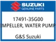 Suzuki OEM Part 17491-35G00 IMPELLER,WATER PUMP