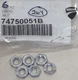QTY 6 NEW Genuine Ducati MultiStrada Monster Panigale M6 Nut Parts 6mm 74750051B