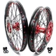 KKE 21-19 Wheels Rims Fit Honda CRF450L CRF450RL CRF450X 2019-2026 CNC Red Nuts