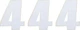 Moose Race Number Pack #4 4.5" White 3-Pack