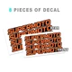 Supermoto Use Removable Decal Rim Wheel Sticker 4 Side Set For HONDA XR 650L