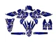 2015-2018 YZ 450 FX JESTER Blue Senge Graphics Kit Compatible with Yamaha
