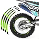 BLUE A01B 21" 18" Wheel Rim Tape Decal Sticker For Suzuki RMX 450Z 2010 17-19 18