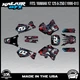 Graphics Kit for Yamaha YZ250 YZ125 (1996-2001) YZ 250 YZ 125 Core - RED
