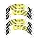 R02B For Kawasaki Ninja 1000 SX 11-19 Yellow Motorcycle Rim Decal Kit 18 17 16 1