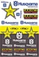 FACTORY EFFEX Sticker Sheet Decal Kit BLACK/WHITE Husqvarna Racing # 22-68632