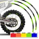 Green Dirt Bike MX Wheel Rim Sticker R01B For Suzuki DR-Z 400S 25 24 23 22 21 20