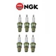 6 X NGK Standard Resistor OEM Performance Power Spark Plugs BR6ES # 4922