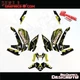 4 YAMAHA MT 09 2021-2023 22 MT09 GRAPHICS KIT DECALS STICKERS PaintStain Yellow