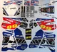 YAMAHA DT 125 1991 2003 4BL DE03 FOX BLUE DECOR DECAL Sticker
