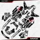 Gray Savage Graphic Sticker kit fits Honda Grom  MSX125 21-24 2021 2022