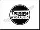 Triumph T140 TR7 T160 Brake Caliper Cover Hydraulic Decal (1) PN# 60-4156