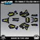 Graphics Kit for Yamaha YZ250 YZ125 (1996-2001) YZ 250 YZ 125 Rebel - YELLOW