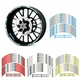 FOR YAMAHA MT07 MT-07 MOTORCYCLE RIM "17 STRIPES WHEEL DECALS TAPE STICKERS
