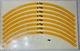 Sport Bike Yamaha YZF R6 Wheel Rim Decal Sticker Kit, YELLOW