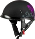 GMAX Hh-65 Corvus Helmet W/Peak Matte Black/Purple/Grey Xs