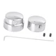 For Harley XL 1200 Dyna CVO Electra Glide 2x Chrome Rear Axle Nut Covers