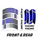Blue 17 inch Wheel Sticker Decal AX2 For Triumph Sprint 900 94-97 96 95