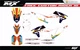 Fit KTM XCW XCFW EXC EXCF 2020 to 2023 & 2019 to 2022 SX SXF XC XCF graphic kit