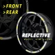 Retroreflective Blue Color Rim Sticker SH20 For Suzuki SV 650X 19-20