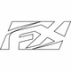 Factory Effex Box Logo Sticker 12-90022 Pack of 20