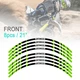 For Yamaha TT-R 230 YZ 450FX TT-R 250 Stripe02 21" 18" Wheel Sticker Graphic