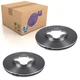 Pair of Front Brake Disc Fits Honda Accord V OE 45251SM4G02 Blue Print ADH24339