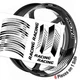 White 17 inch GP07 Wheel Sticker For Honda NC700 X CBR1000RR
