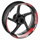 Red 17 inch GP07 Wheel Sticker For Suzuki TL 1000 R / S SV650X