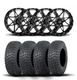 ITP Tornado 14" Matte Black Wheels And Terra Hook Tires [27x9-14]