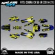 Graphics Kit for COBRA CX50 JR 2014-2021  Twitch Series - Yellow