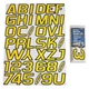 Hardline Products&reg; YEBLK700 - 700 Series 3" Yellow/Black Boat Registration Kit