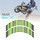 21" 18" A01B Dirt Bike Wheel Rim Stickers For Kawasaki KLX 300R 97-07 06 05 04