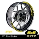 YELLOW AA01 17" Wheel Rim Decals Sticker For Kawasaki NINJA 1000 Z1000 SX 11-19
