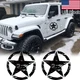 2x 20'' Black US Army Military Star Graphic Hood Body Side Door Sticker Decals