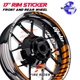 Orange A2 17" Rim Wheel Sticker For Honda CB1100 EX RS 14-20 16 17 18 19