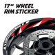 DIMA 17'' Rim Wheel Stickers Decal Kit For Yamaha FJ09 MT-09 Tracer 18-20 19