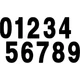 Factory Effex Mini Pro Number 4 - Black - 5" 03-0274