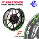 Rim Wheels Decal Tire Sticker Custom AA01 Moto Tape Solid For Yamaha Suzuki