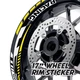 ZZDX 17'' Rim Wheel Stickers Decal Kit For Yamaha FJ09 MT-09 Tracer 18-20 19