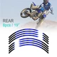 Blue 21" 19" R03B Dirt Bike Rim Stickers For Honda CR 125 / CR 125R 95-17 16 15