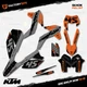 Gray & Orange Slick Graphics Kit fits KTM 13-16 EXC EXC/F XCW 125 250 300 450