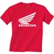 Honda Apparel Youth Honda Wing T-Shirt - Red | Youth Large