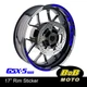 BLUE AA01 17" Wheel Rim Decals Sticker Inner For Suzuki GSXS 1000 16-19 17 18