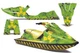 Jet Ski Graphics Kit Decal Sticker For Sea-Doo XP 1993-1996 Meltdown Y GR