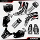 Gray Savage Racing Graphics Kit fits Honda Cr85 03-07 CR 85 Decal 2003-2007
